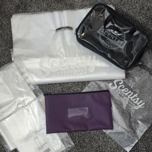 Scentsy‎ Consultant Business Supply  Bundle Clear Bags Party Tester & Money Bag